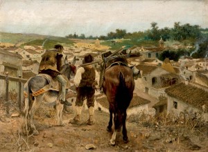 Don Quijote y Sancho vuelven al pueblo